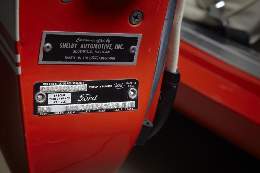  Shelby GT500 Convertible 1969 года  (фото 38 из 52)